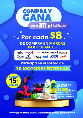 COMPRA Y GANA CON TIA Y UNILEVER